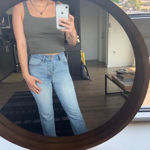 brandy melville green tank